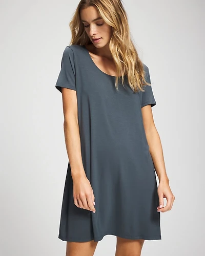 Short Sleeve Scoop Neck Sleepshirt