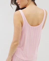 Pajama Tank With Piping