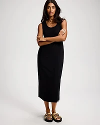Cotton Sleeveless Midi Dress