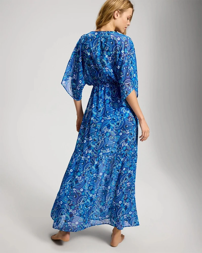 Bleu Rod Beattie Meet Me in Sorrento Chiffon Cover Up Dress