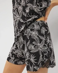 Lace-Trim Pajama Shorts