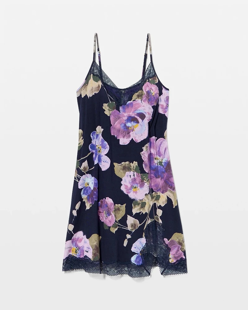 Bold Floral Lace Chemise