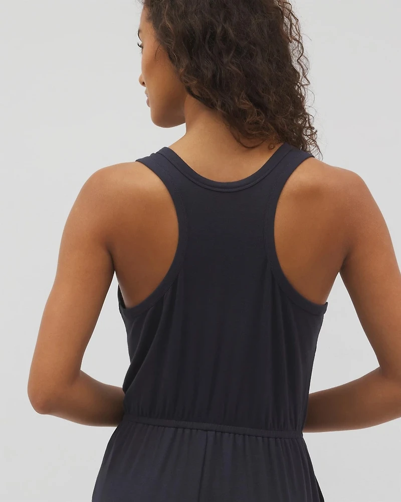 Lightweight Terry Crop Jumpsuit