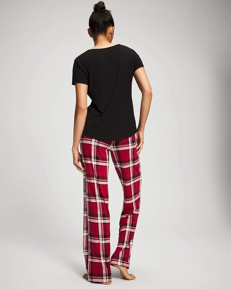 Packaged Short-Sleeve Pant Pajama Set