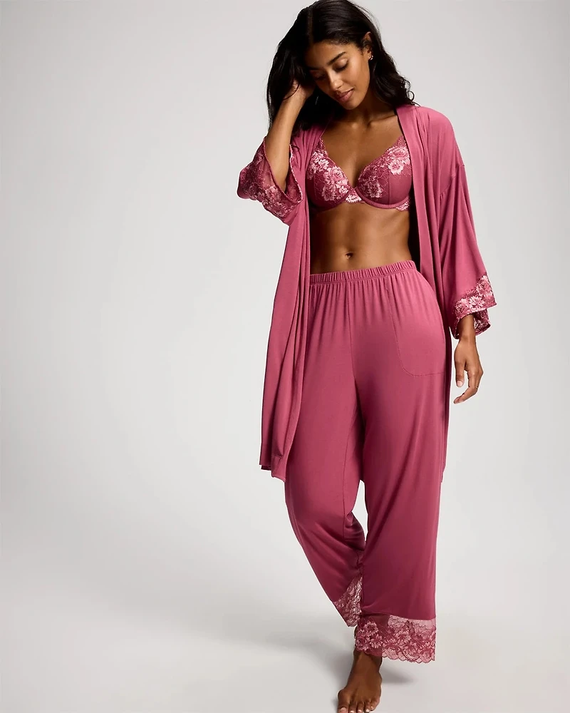 Romantic Lace Ankle Pajama Pants