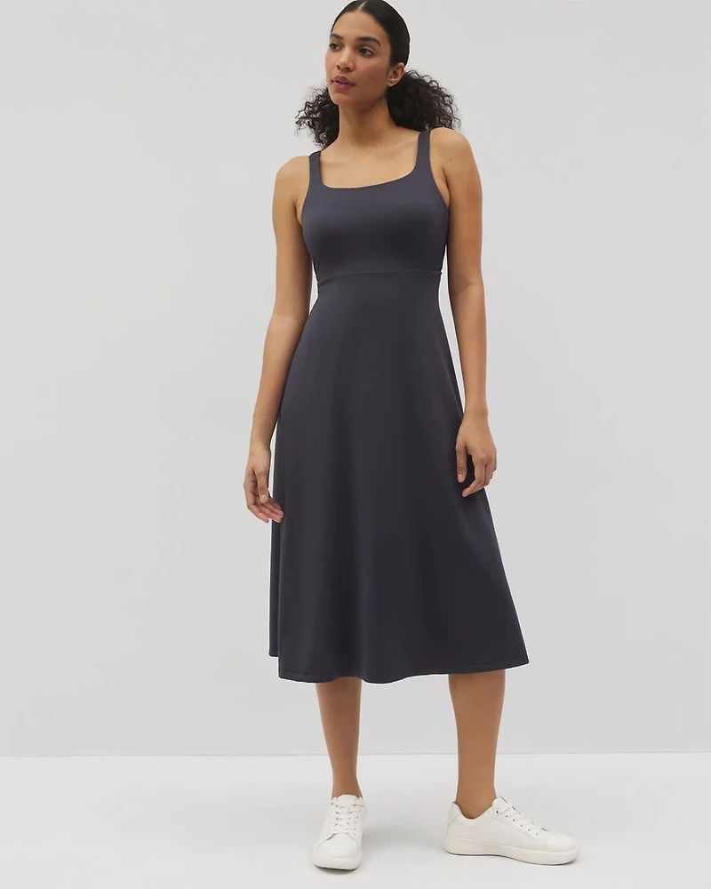 Lounge Square Neck Midi Dress
