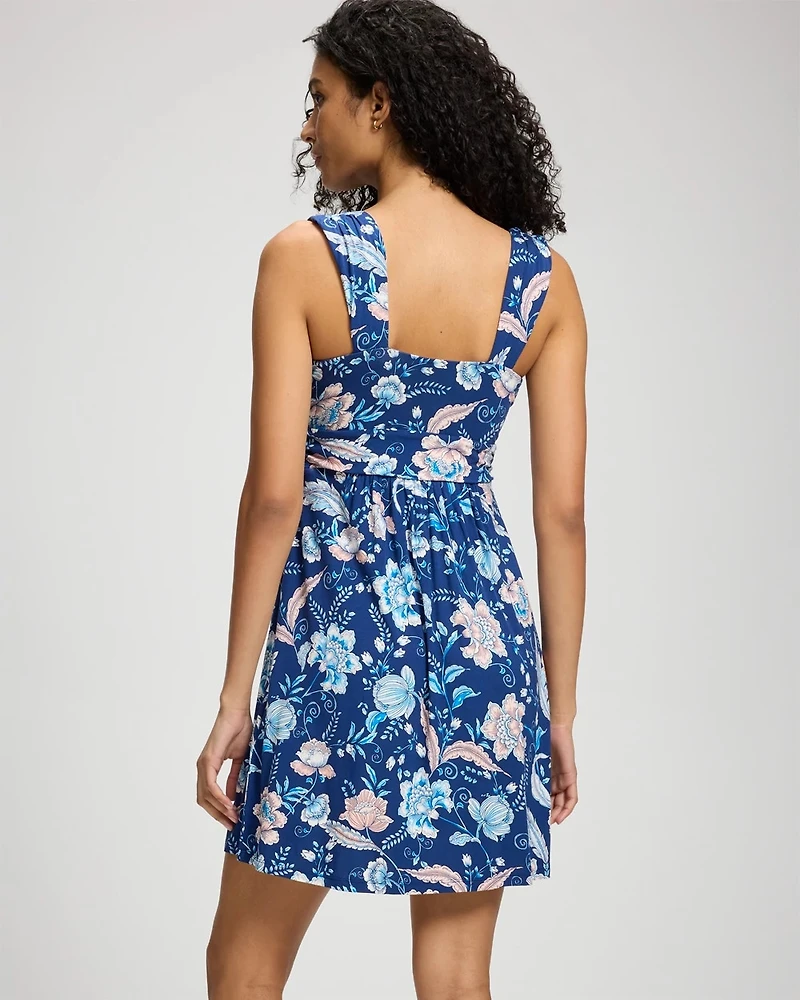 Shirred Bodice Short Bra Dress