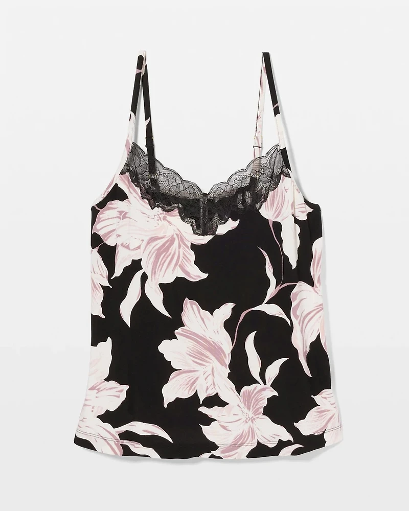 Lace-Trim Pajama Cami