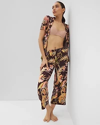 Cropped Pajama Pants
