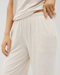 Slub Wide Leg Pajama Crop