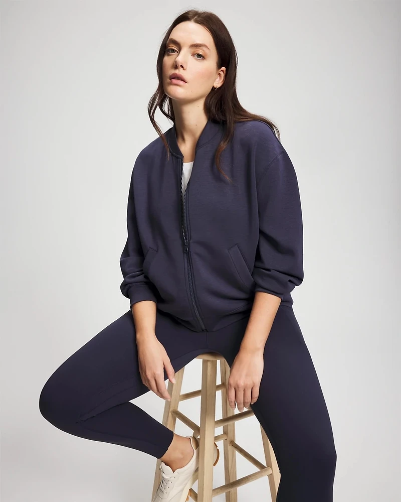 Modern Modal Bomber Jacket