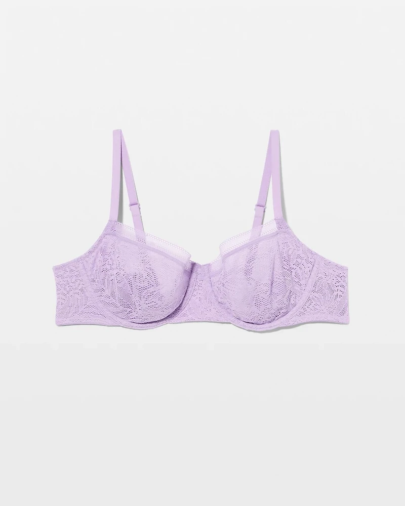 Soma Unlined Balconette Bra with Stretch Lace