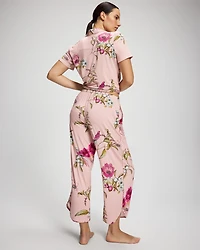 Piped Crop Pajama Pant