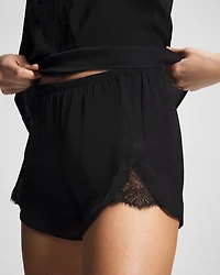 Lace Trim Pajama Short