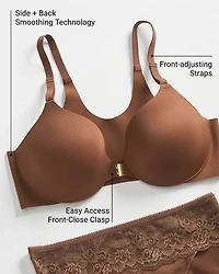 Lightly Lined Perfect Coverage Front-Close Bra