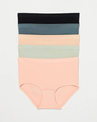 Rib Boyshort Panty 5 Pack
