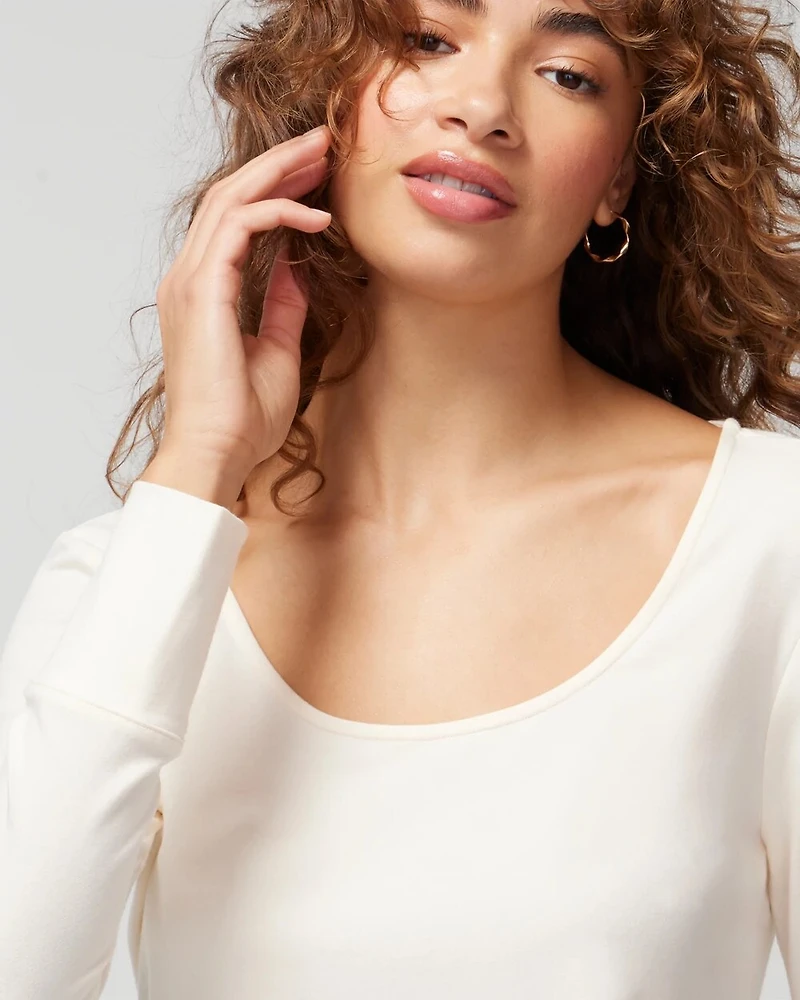 Long-Sleeve Pajama Top