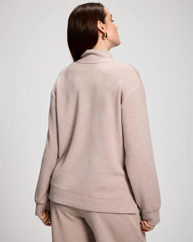 Modern Modal Relaxed V-Neck Top