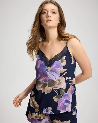 Lace Trim Soft Support Pajama Cami