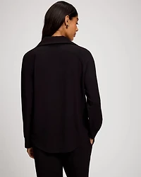 Ultra Soft Funnel Neck Quarter-Zip Top