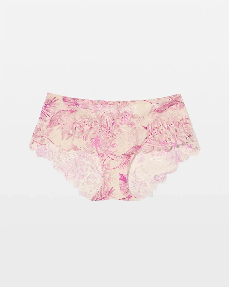 Bold Floral Lace Cheeky Hipster Panty