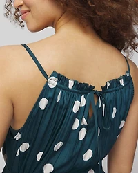 Pleated Tie Midi Bra Dress
