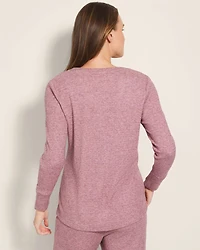 Long-Sleeve Pajama Henley