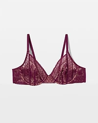 Geo Lace Unlined Perfect Coverage Bra