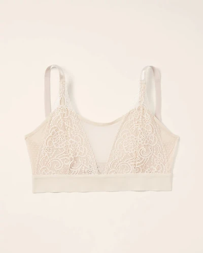 Wireless Pocketed Cupless Lace Bralette