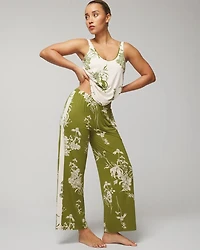 Wide-Leg Ankle Pajama Pants