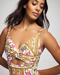 Soma Swim Twist-Front Keyhole One-Piece