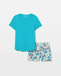 Short Sleeve and Pajama Set