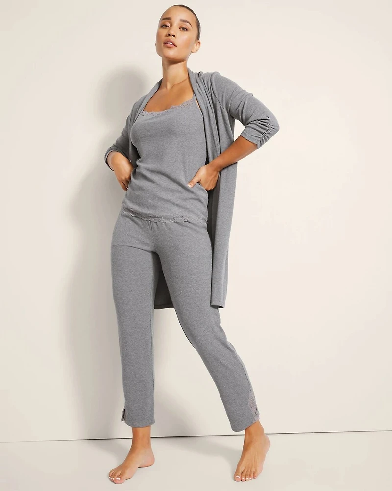 Rib Ankle Pajama Pants