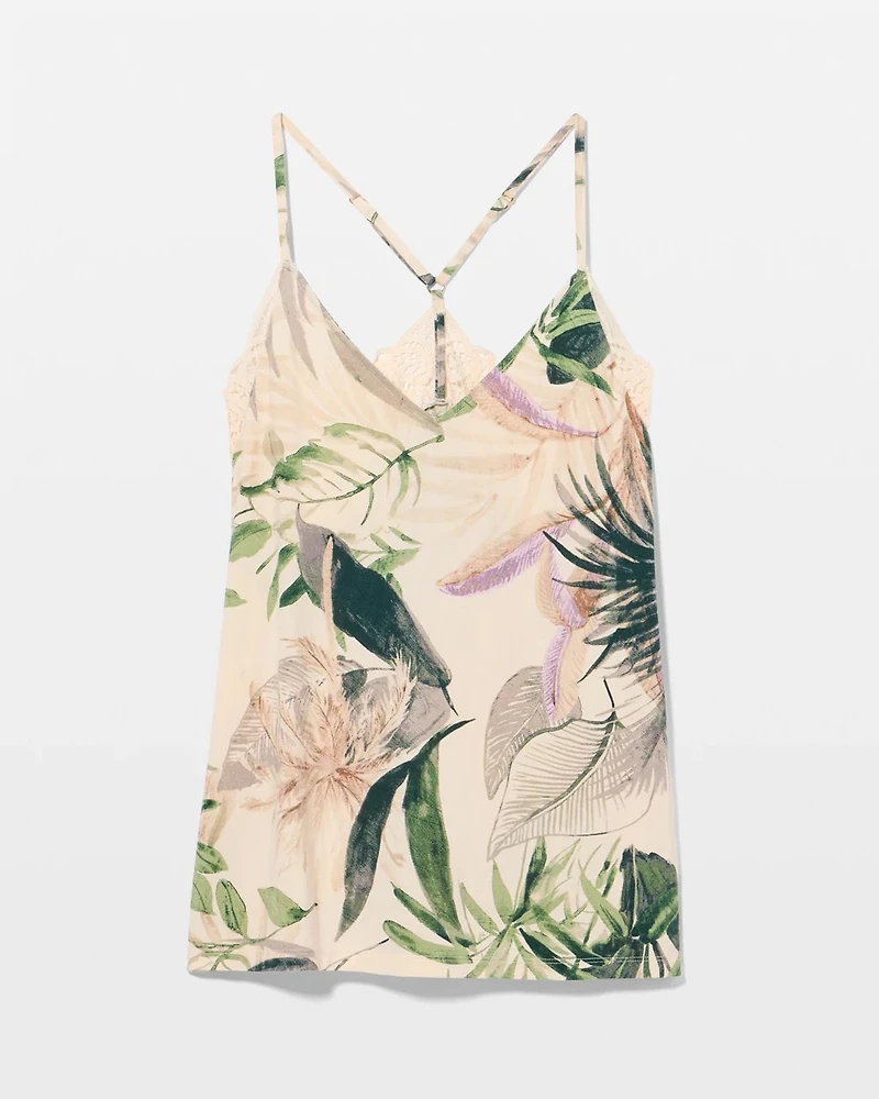 Fresco Lace Soft Support Pajama Cami