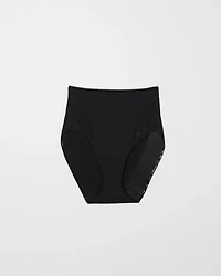 High-Waist Brief Panty with Lace