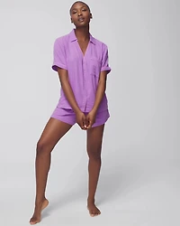 Short-Sleeve Pajama Top