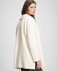 Textured Cardigan Sweater