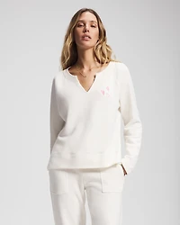 Essential Terry V-Neck Sweatshirt