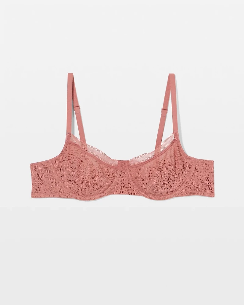 Soma Unlined Balconette Bra with Stretch Lace