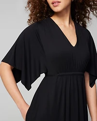 Flutter Sleeve Short Bra Dress