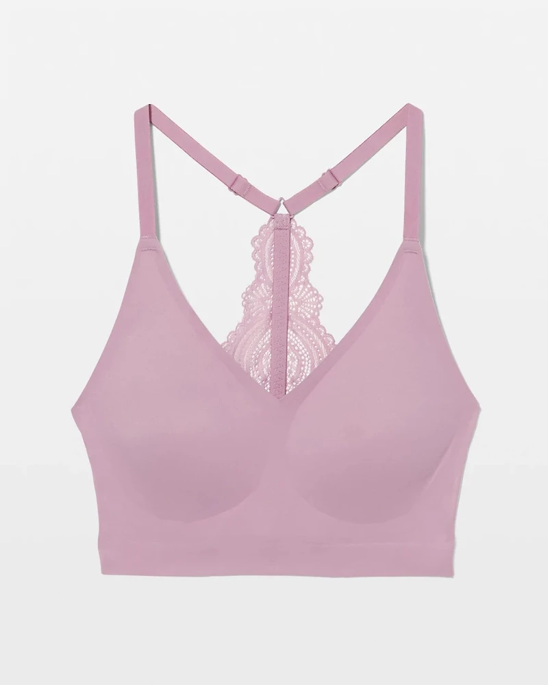 Racerback Bralette with Lace Back