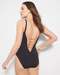 Let’s Get Knotty Lace-Down One-Piece Suit