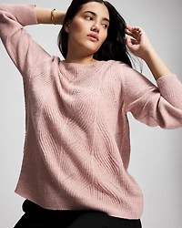 Shimmer Cable Knit Sweater