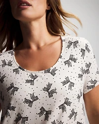 Short Sleeve Scoop Neck Sleepshirt