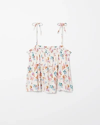 Smocked Babydoll Pajama Top