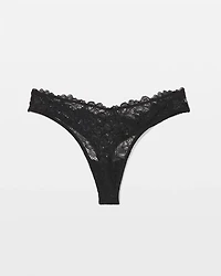 Corded Lace Thong