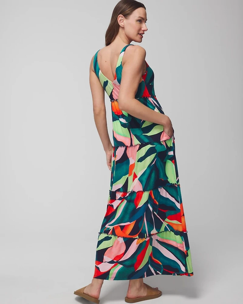 Tiered Maxi Bra Dress