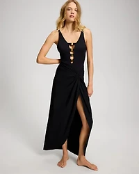 Solid Essentials Long Twist Skirt