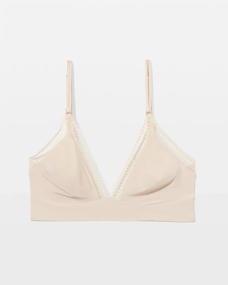 Geo Lace Trim Bralette