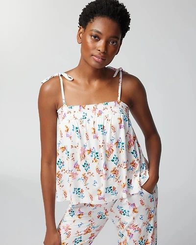 Smocked Babydoll Pajama Top